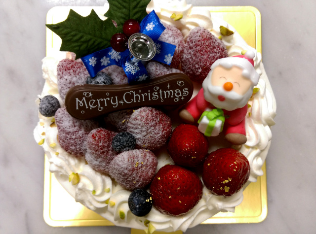 京都・長岡京プチ・ラパンの2017年クリスマスケーキ